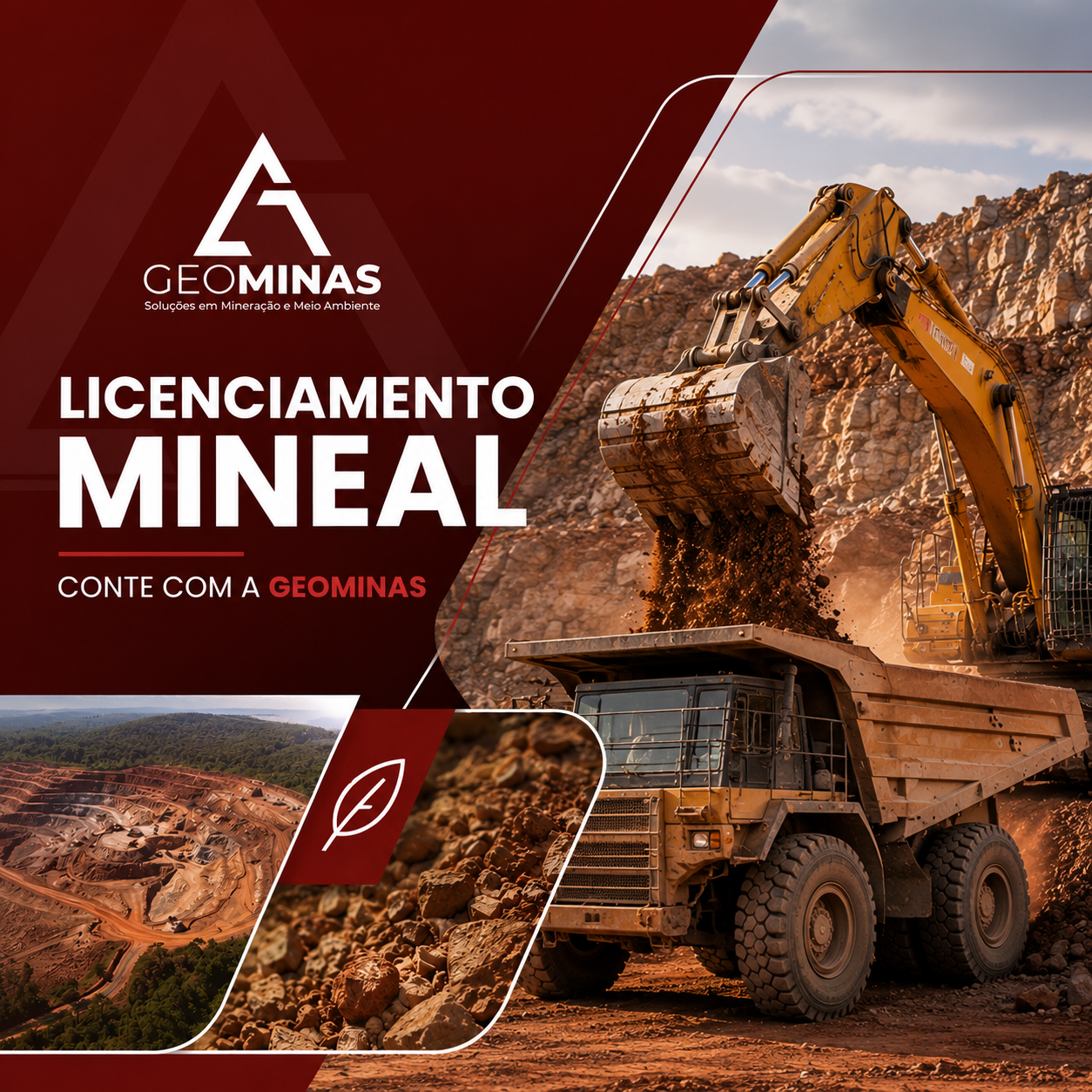 Post criado pela Frog Digital para Geominas — licenciamento mineral